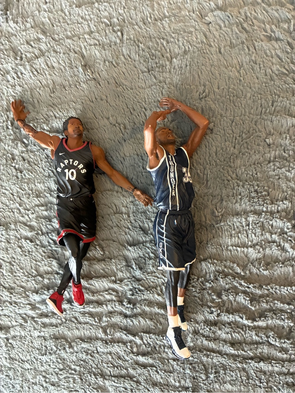 Raptors DeRozan & Thunder Durant Basketball Player Figurines